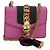 GUCCI Sylvie Web Sherry Line Mini Borsa a Catena in Pelle Rosa 431666 Auth ar12089