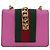 GUCCI Sylvie Web Sherry Line Mini Borsa a Catena in Pelle Rosa 431666 Auth ar12089 - vista 2