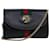 GUCCI Raja Ophidia Web Sherry Line Sac Chaîne en Cuir Noir 573797 Auth ar12088 Rouge Vert  ref.1552599