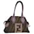 Bolsa de mão em canvas Zucca FENDI marrom preto roxo Auth 83149 Lona  ref.1552664