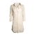 Autre Marque Popcph, Bluse Georgette Hemdkleid in Ecru