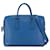 Blue Prada Saffiano Zip Briefcase Business Bag Leather  ref.1552860