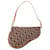 Bolsa de Ombro Mini Oblique Saddle Dior Marrom Couro  ref.1552867