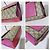 Borsa a spalla media Padlock in pelle GG Supreme monogramma beige/rosso ibisco di GUCCI Rosa - vista 12