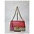 Borsa a spalla media Padlock in pelle GG Supreme monogramma beige/rosso ibisco di GUCCI Rosa - vista 3