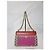 Borsa a spalla media Padlock in pelle GG Supreme monogramma beige/rosso ibisco di GUCCI Rosa - vista 6