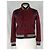 Chaqueta Teddy Saint Laurent rojo burdeos - vista 2