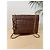 Borsa a spalla Chanel in pelle di alligatore, circa 1986. Marrone scuro - vista 3