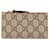 Portafoglio Gucci GG Supreme marrone Beige Tela Panno  ref.1552997