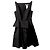 Vestido deconstruido Sportmax 38 de popelina de algodón negro