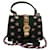 Bolso de mano de cuero negro rojo verde de la línea Sherry de GUCCI 470270 Auth ar12097 Roja  ref.1553185