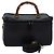Borsa a mano in pelle Gucci Bamboo Vanity 2 vie nera 013 2122 2491 Auth ar12149 Nero