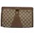 GUCCI GG Supreme Web Sherry Line Clutch Bag PVC Beige Rosso 89 01 033 Auth ep4795 - vista 13