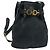 Borsa a Spalla Gancini in Camoscio Blu Navy Salvatore Ferragamo Auth yk13840