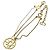 Bracciale in metallo dorato Christian Dior Auth am6489