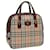 Autre Marque Burberrys Nova Check Hand Bag Canvas Beige Auth bs16012 Cloth  ref.1553323