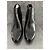 Autre Marque Schwarze Lederstiefeletten 9cm Absatz Größe 38 - Ansicht 3