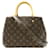 Bolsa Montaigne BB Louis Vuitton Marrom Couro envernizado Lona Plástico  ref.1554092