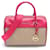 Michael Kors Jet Set Handbag Pink Beige Leather Cloth Plastic  ref.1554239