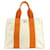 Hermès Sac à main Hermes Bora Toile Blanc Orange  ref.1554347