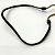 Collana choker in pelle nera Fendi Nero - vista 6