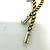 Collana choker in pelle nera Fendi Nero - vista 8