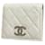 Chanel Matelasse Caviar Leather Wallet White  ref.1555015