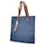 Bolsa tote em canvas Etriviere da Hermès Marrom Azul marinho Lona  ref.1555103