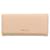 Prada Saffiano Long Wallet Beige Leather  ref.1555205