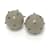 Bottega Veneta Gray Stud Earrings Brown  ref.1555229