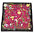 Gucci Flora Print Silk Scarf Pink Dark red  ref.1555455