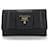 Estuche para llaves Saffiano Prada Negro Cuero  ref.1555493