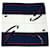 Gucci Silk Scarf in Navy and White Navy blue  ref.1555524