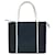 Burberry Leather Tote Bag White Navy blue  ref.1555585