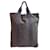 Hermès Hermes Handbag Ale Line Cabas in Gray Canvas Brown Cloth  ref.1555738