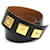 Hermès Hermes Leather and Metal Belt Black Golden  ref.1555764