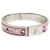 Hermès Hermes Bangle Bracelet Silvery Pink White Metal Enamel  ref.1555777