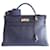 Hermès Sac Hermes Kelly 40 bleu marine Cuir  ref.1556139