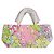 Borsa a mano Emilio Pucci in tessuto verde rosa blu