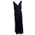 Vera Wang Schwarzes Abendkleid mit Rüschen aus Chiffon