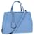 Sac à main FENDI en cuir 2 voies bleu Auth bs16088  ref.1556228