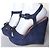 Twin Set Sandali con zeppa TWINSET blu - vista 5
