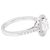 inconnue 1,26 ct Diamantring mit Halo, Weißgold. - Ansicht 3