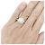 inconnue 1,26 ct Diamantring mit Halo, Weißgold. - Ansicht 6
