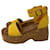 Autre Marque Tom's sandals T.US 7.5 Leather Yellow  ref.1556796