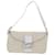 Fendi Mamma Baguette Bege Lona  ref.1557070