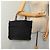 Borsa a mano in nylon nero GUCCI Bamboo Auth am6667 - vista 24