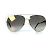 Gafas de sol Aviator Jimmy Choo con strass Negro Dorado - vista 3
