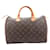 Borsa Speedy 30 in tela Monogram Louis Vuitton M41526 Marrone Pelle  ref.1557911