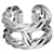 Hermès Gedrehter Parade-Ring Silber Geld